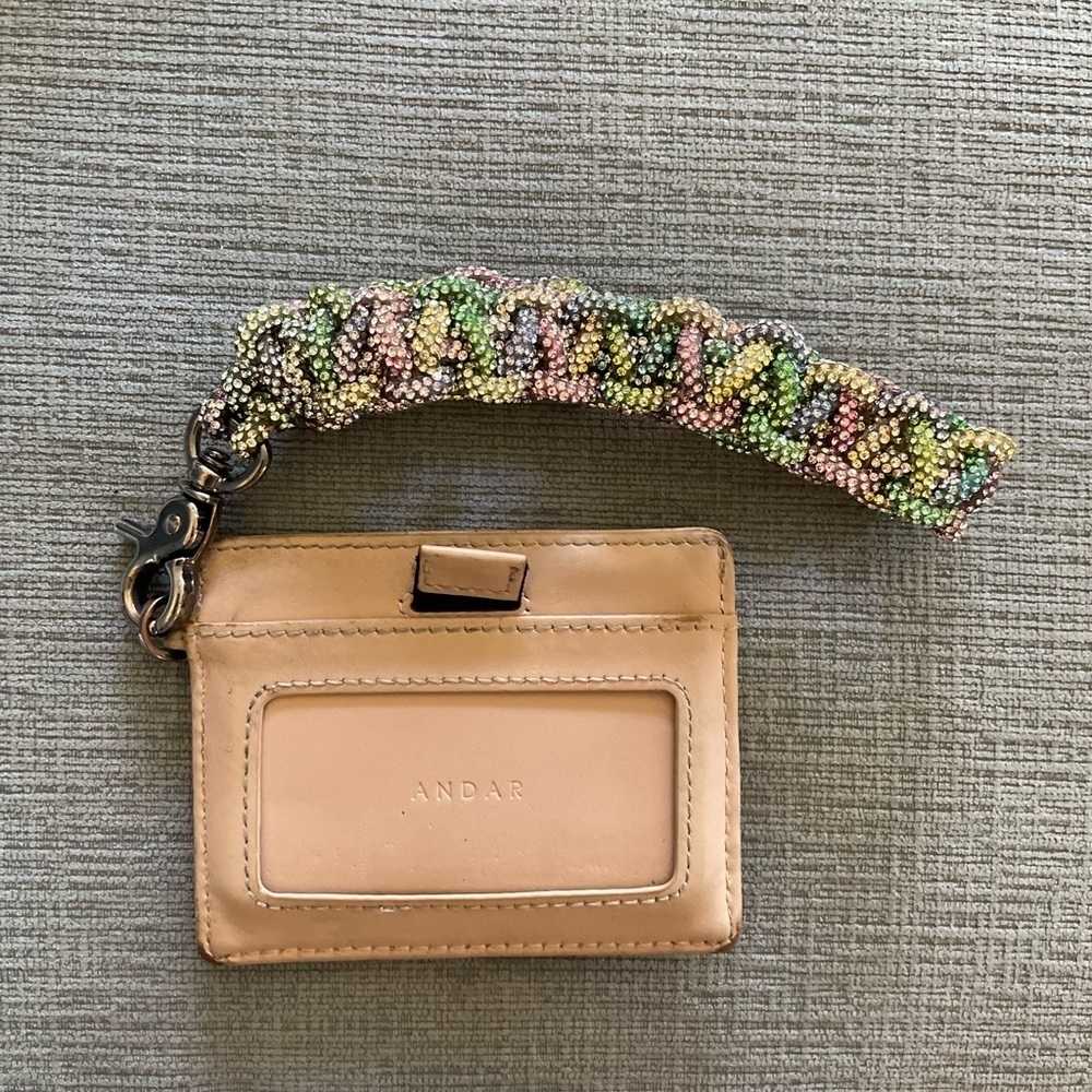 Handmade Rainbow Crystal Rhinestone Wristlet Keychain – Removable & Sparkly-New - Picture 3 of 8